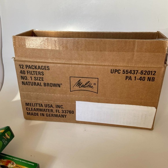 Melitta Coffee Filters #1 Natural Brown 40 Count 6 Pack - Picture 5 of 7